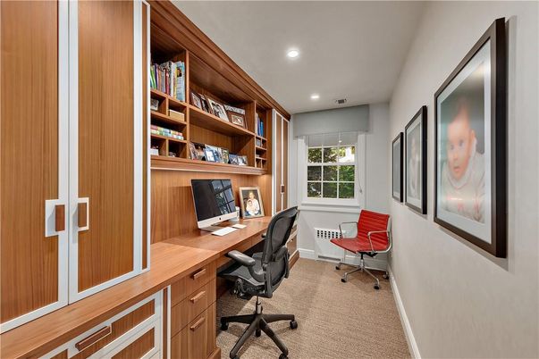 Home Office, Interior, Recessed Lighting