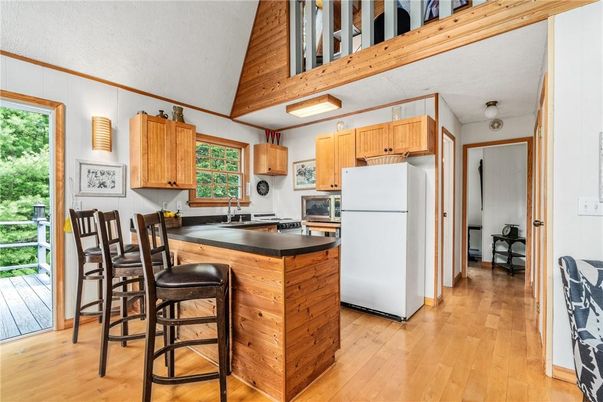 Interior, Kitchen, Wood Texture Flooring