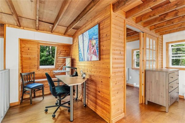 Home Office, Interior, Wooden Beams, Wooden Ceilings, Wood Texture Flooring, Wooden Walls