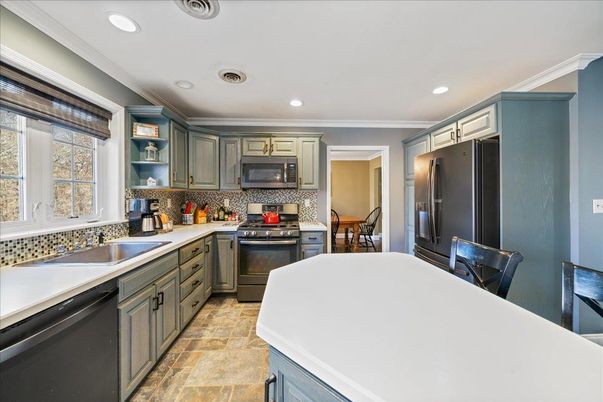 Interior, Kitchen, Recessed Lighting, Stainless Steel Appliances
