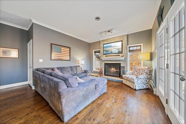Fireplace, Interior, Living room, Wood Texture Flooring