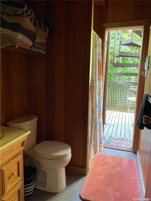 Bathroom, Interior, Wooden Walls