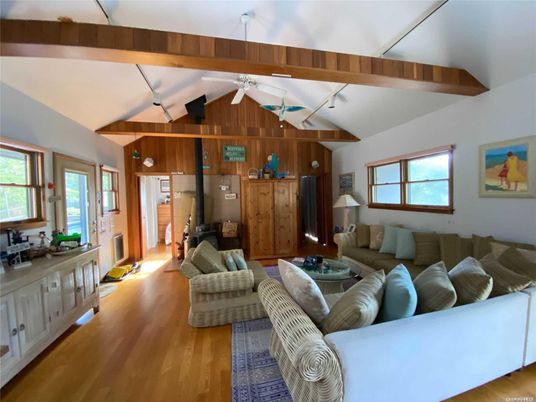 Interior, Kitchen, Living room, Wooden Beams, Wood Texture Flooring, Wooden Walls
