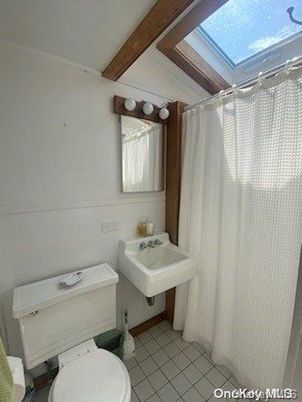 Bathroom, Interior, Wooden Beams