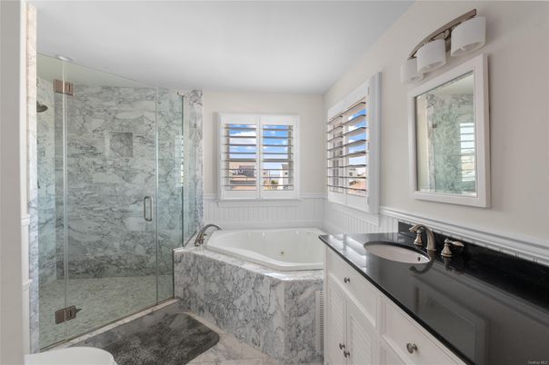 Bathroom, Glass Shower, Interior, Marble, Marble Walls