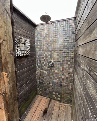 Bathroom, Interior, Wood Texture Flooring, Wooden Walls