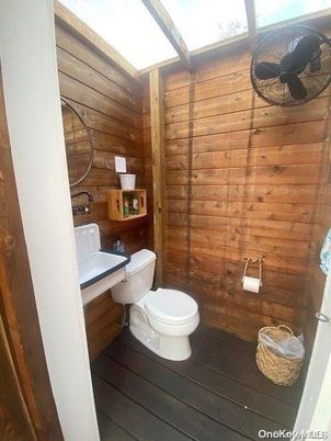 Bathroom, Interior, Wood Texture Flooring, Wooden Walls