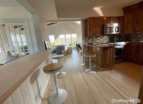 Interior, Kitchen, Living room, Wood Texture Flooring