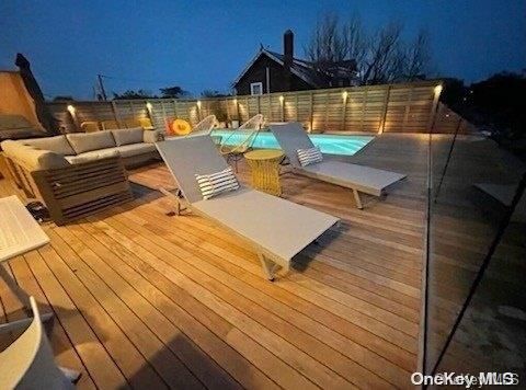 Exterior, Pool, Wood Texture Flooring