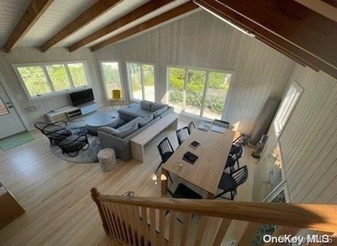 Home Office, Interior, Living room, Wooden Beams, Wood Texture Flooring