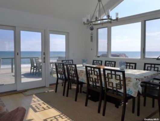 Chandelier, Dining room, Interior, Water, Wood Texture Flooring