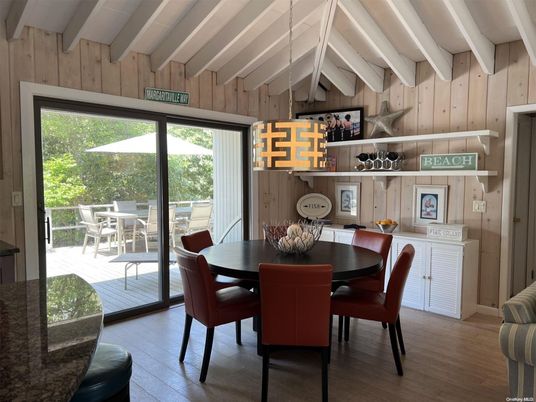 Dining room, Interior, Wood Texture Flooring, Wooden Walls