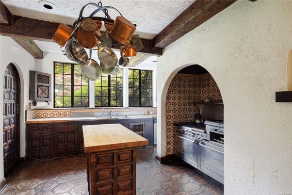 Interior, Kitchen, Stainless Steel Appliances, Wooden Beams