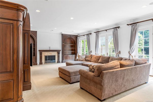 Fireplace, Interior, Living room, Recessed Lighting