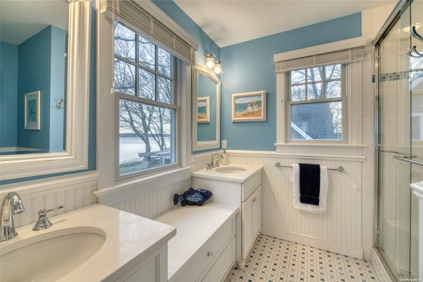 Bathroom, Dual Sink Vanities, Glass Shower, Interior