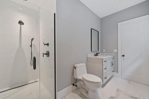Bathroom, Glass Shower, Interior, Marble