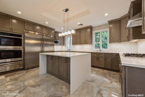 Interior, Kitchen, Pendant Lights, Recessed Lighting, Stainless Steel Appliances