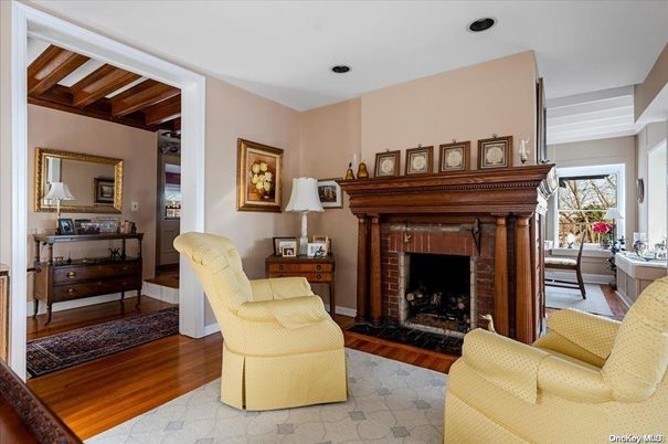 Fireplace, Interior, Living room, Wooden Beams, Wooden Ceilings, Wood Texture Flooring