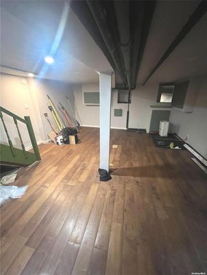 Fireplace, Interior, Recessed Lighting, Wood Texture Flooring