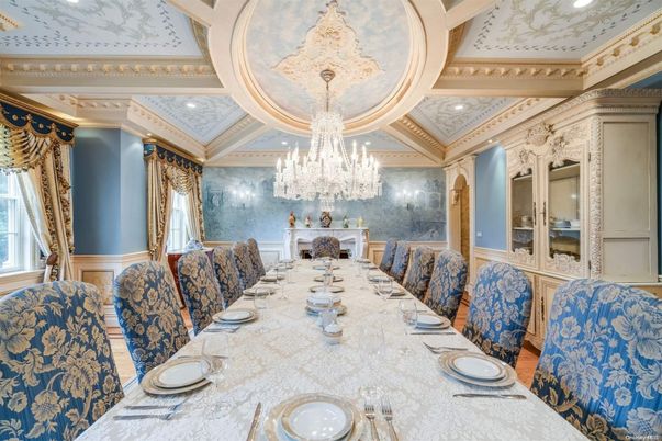 Chandelier, Dining room, Interior, Recessed Lighting