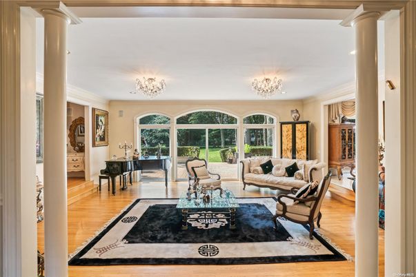 Chandelier, Interior, Living room, Piano, Wood Texture Flooring