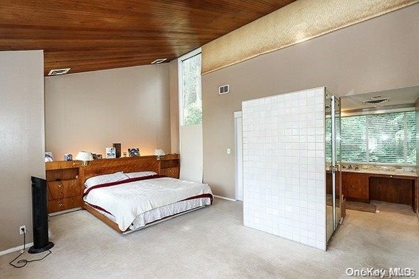 Bedroom, Interior, Wooden Ceilings