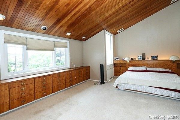 Bedroom, Interior, Recessed Lighting, Wooden Ceilings