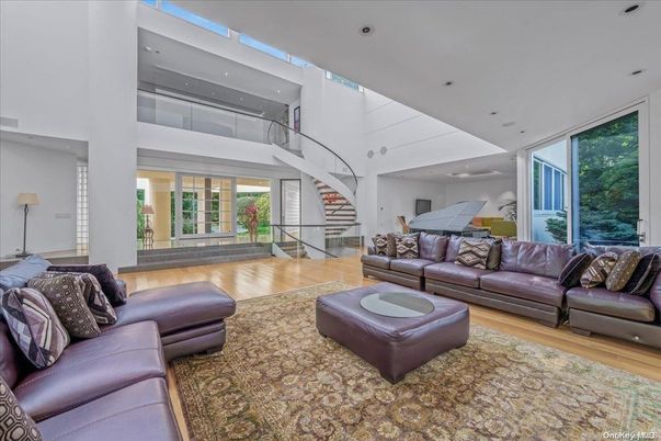 Interior, Living room, Piano, Recessed Lighting, Wood Texture Flooring