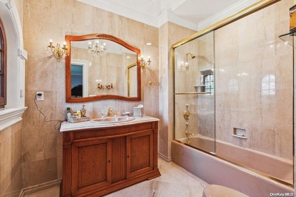 Bathroom, Glass Shower, Interior, Tile Countertops