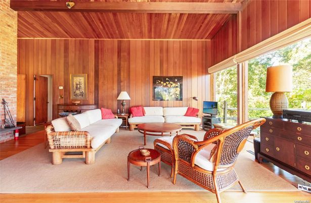 Interior, Living room, Stone Walls, Wooden Beams, Wooden Ceilings, Wood Texture Flooring, Wooden Walls