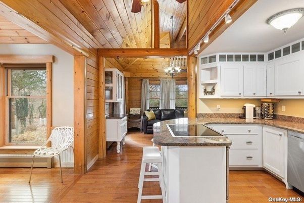 Chandelier, Interior, Kitchen, Wooden Beams, Wooden Ceilings, Wood Texture Flooring