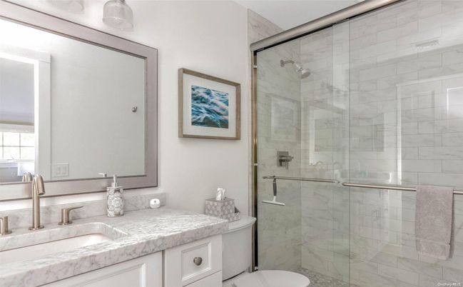 Bathroom, Glass Shower, Interior, Marble Walls