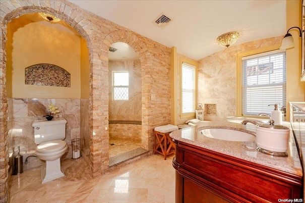 Bathroom, Interior, Stone Walls