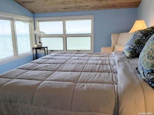 Bedroom, Interior, Water, Wooden Ceilings