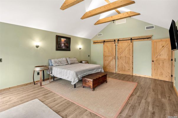Bedroom, Interior, Wooden Beams, Wood Texture Flooring