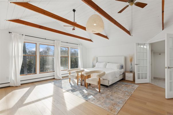 Bedroom, Interior, Wooden Beams, Wood Texture Flooring