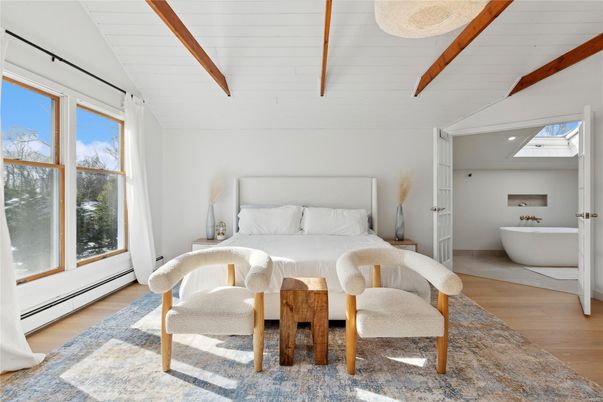 Bedroom, Interior, Wooden Beams, Wood Texture Flooring