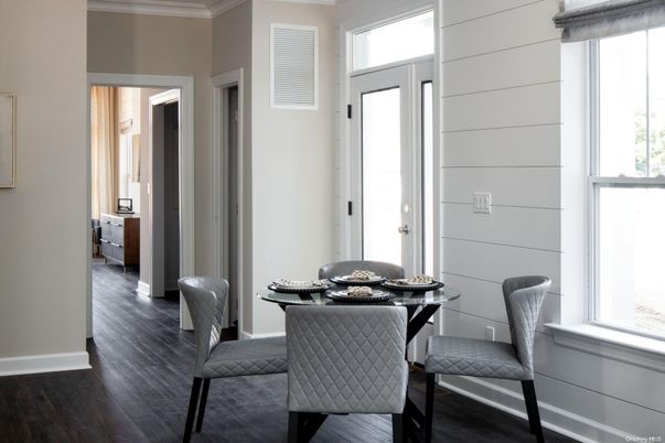 Dining room, Interior, Wood Texture Flooring