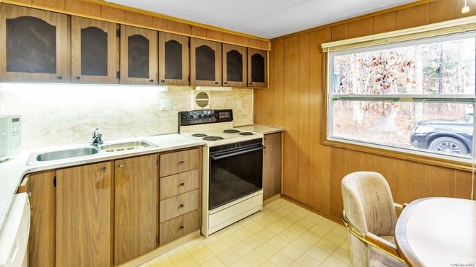 Interior, Kitchen, Wooden Walls