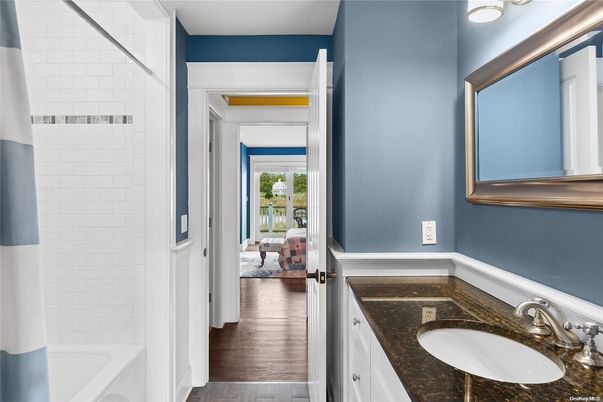 Bathroom, Interior, Wood Texture Flooring