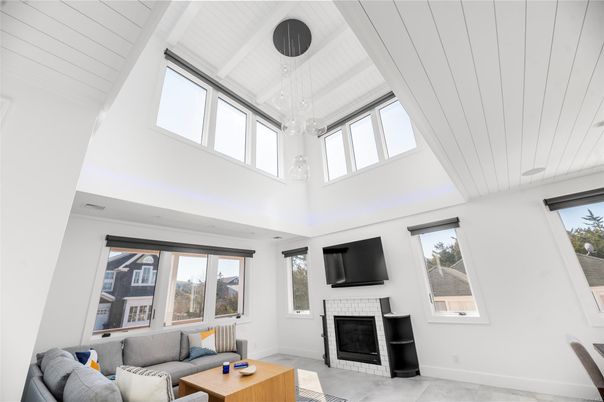 Fireplace, Interior, Living room, Pendant Lights