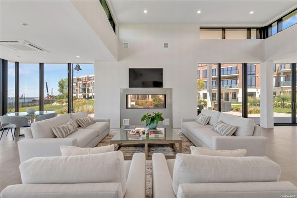 Fireplace, Interior, Living room, Recessed Lighting