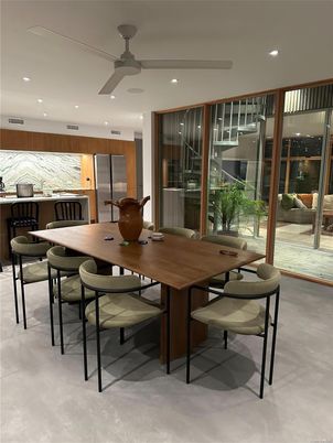 Dining room, Interior, Kitchen, Recessed Lighting