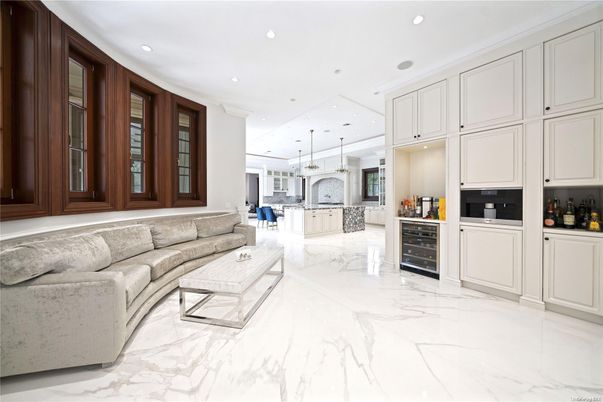 Interior, Kitchen, Living room, Marble, Pendant Lights, Recessed Lighting