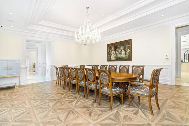 Chandelier, Dining room, Interior, Recessed Lighting