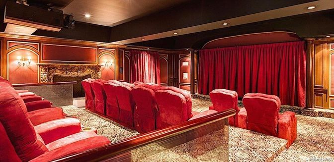 Home Theatre Room, Interior, Projection Screen, Recessed Lighting, Theatre Room