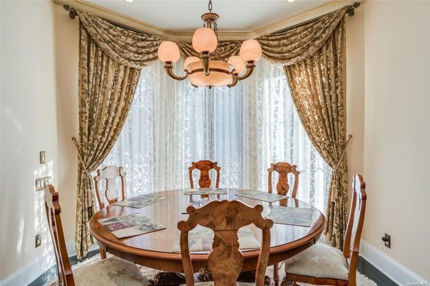 Chandelier, Dining room, Interior, Recessed Lighting