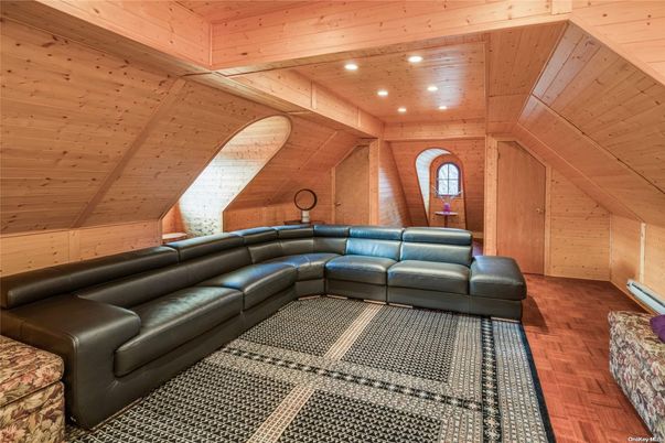 Interior, Living room, Recessed Lighting, Wooden Ceilings, Wood Texture Flooring, Wooden Walls
