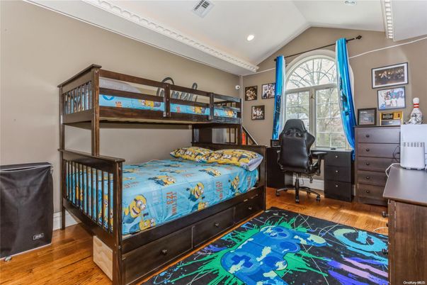 Bedroom, Home Office, Interior, Recessed Lighting, Wood Texture Flooring