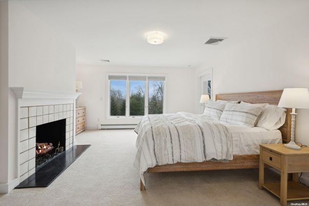 Bedroom, Fireplace, Interior